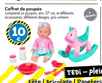 TEDi Coffret de poupée offre