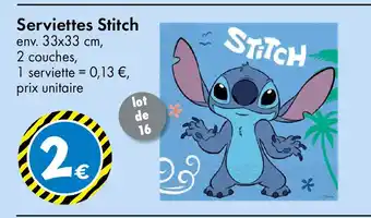 TEDi Serviettes Stitch offre