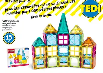 TEDi Coffret de blocs magnétiques offre