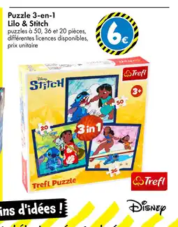 TEDi Puzzle 3-en-1 Lilo & Stitch offre
