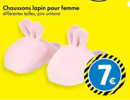 TEDi Chaussons lapin pour femme offre