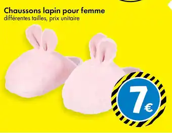 TEDi Chaussons lapin pour femme offre
