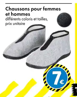 TEDi Chaussons pour femmes et hommes offre