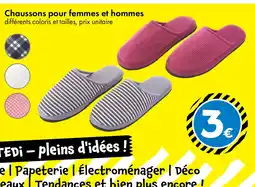TEDi Chaussons pour femmes et hommes offre