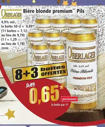 Norma OBERLAGER Bière blonde premium Pils offre