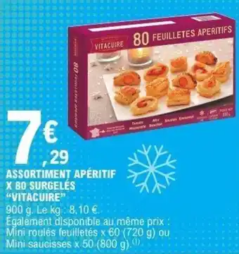 E.Leclerc Assortiment apéritif x 80 surgelés vitacuire offre