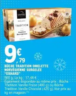 E.Leclerc Büche tradition omelette norvégienne surgelée erhard offre