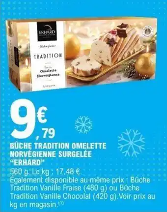 E.Leclerc Büche tradition omelette norvégienne surgelée erhard offre