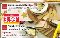 Norma CASA ROYALE Spatules à raclette, 8 pièces offre
