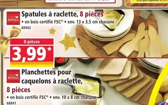 Norma CASA ROYALE Spatules à raclette, 8 pièces offre