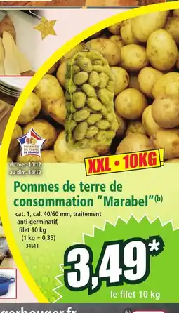 Norma Pommes de terre de consommation Marabel offre