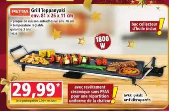 Norma PETRA Grill Teppanyaki offre