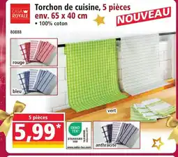 Norma CASA ROYALE Torchon de cuisine, 5 pièces offre