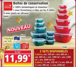 Norma CASA ROYALE Boîtes de conservation offre