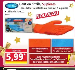 Norma MULTITEC Gant en nitrile, 50 pièces offre