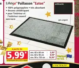 Norma LIFETEX Paillasson Eaton offre