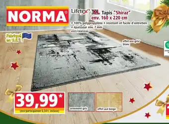 Norma LIFETEX Tapis Shiraz offre