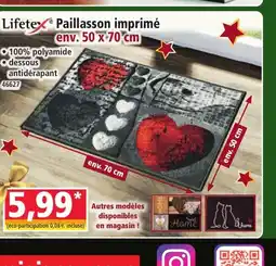 Norma LIFETEX Paillasson imprimé offre
