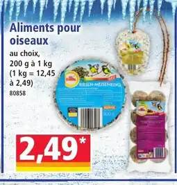 Norma Aliments pour oiseaux offre