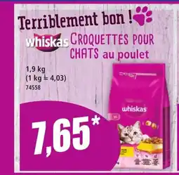 Norma WHISKAS Croquettes pour chats au poulet offre