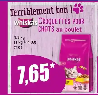 Norma WHISKAS Croquettes pour chats au poulet offre