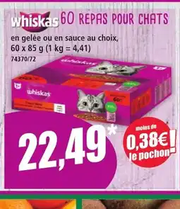 Norma WHISKAS 60 Repas pour chats offre