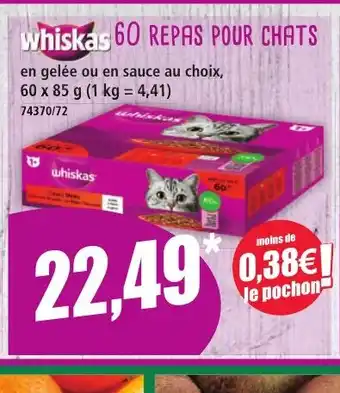 Norma WHISKAS 60 Repas pour chats offre
