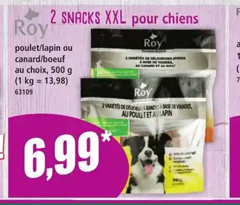 Norma ROY 2 snacks xxl pour chiens offre