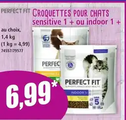 Norma PERFECT FIT Croquettes pour chats sensitive 1 + ou indoor 1 + offre