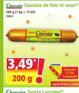 Norma CHARCULOR Saucisse de foie et veau offre