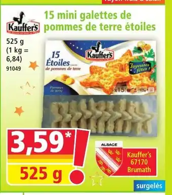 Norma KAUFFER'S 15 mini galettes de pommes de étoiles offre