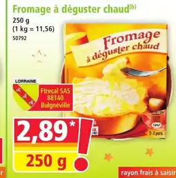 Norma Fromage à déguster chaud offre