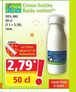 Norma Crème fraîche fluide entière offre