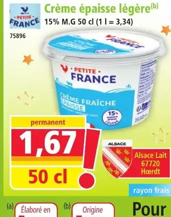 Norma PETITE FRANCE Crème épaisse légère offre