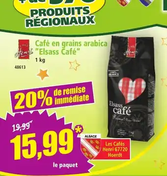 Norma ELSASS CAFÉ Café en grains arabica offre