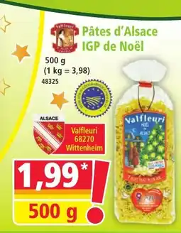 Norma Pâtes d'Alsace IGP de Noël offre