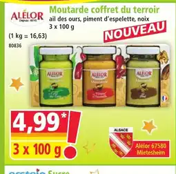 Norma ALÉLOR Moutarde coffret du terroir offre