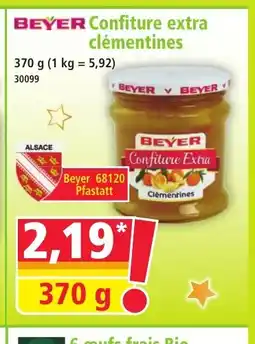 Norma BEYER Confiture extra clémentines offre