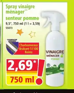 Norma Spray vinaigre ménager senteur pomme offre