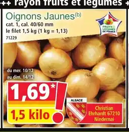 Norma Oignons Jaune offre