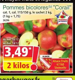Norma Pommes bicolores corail offre