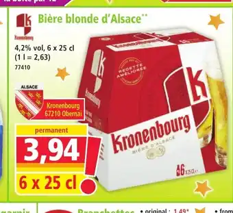 Norma Bière blonde d'Alsace offre