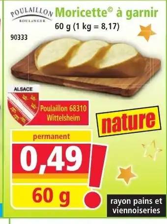 Norma POULAILLON Moricette à garnir offre