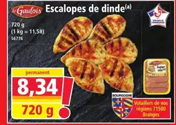 Norma LE GAULOIS Escalopes de dinde offre