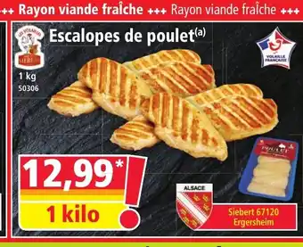 Norma Escalopes de poulet offre