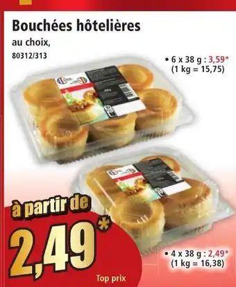 Norma Bouchées hôtelières offre