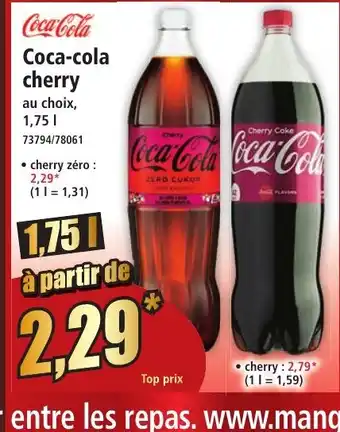 Norma COCA-COLA cherry offre