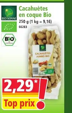 Norma BIO SONNE Cacahuètes en coque Bio offre