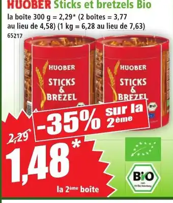 Norma HUOBER Sticks et bretzels Bio offre