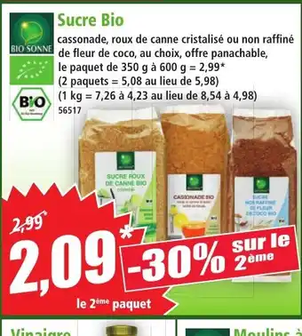 Norma BIO SONNE Sucre Bio offre